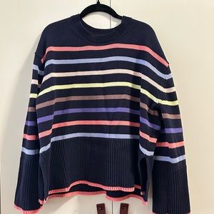 Gap Women’s Striped Cotton Knit Sweater - Small